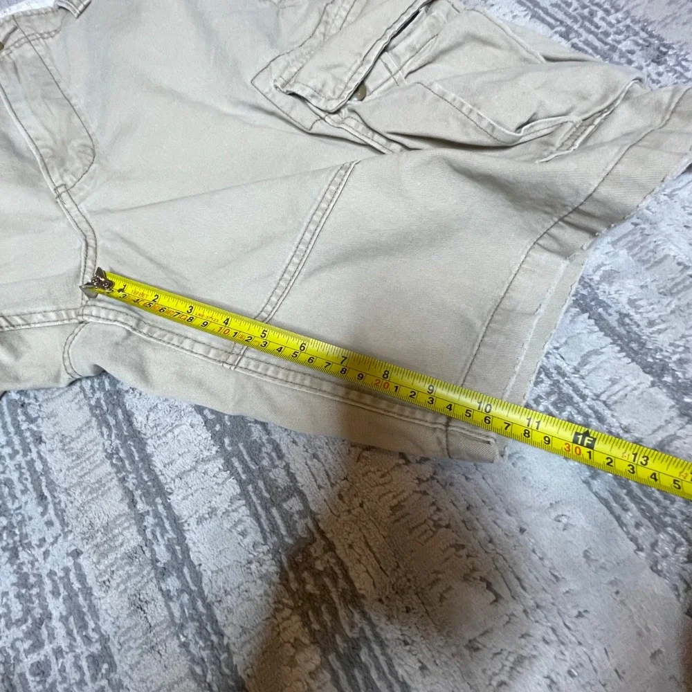 Vintage Y2K Denim‎ & Supply Ralph Lauren Cargo Shorts Khaki Distressed Mens 40